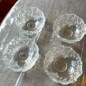 Mikasa Walther Crystal Fruit Bowls (set of 4)